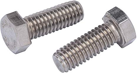 3/8"-16 X 1" (25pc) Stainless Hex Head Bolt, 18-8 Stainless Steel