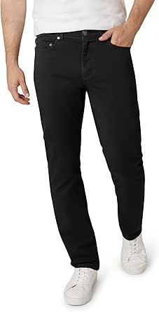 Chaps Men’s Pants – 5 Pocket Flex Waistband Straight Fit Pants - Casual Stretch Chino Pants for Men