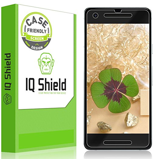 Google Pixel 2 Screen Protector (Case-Friendly)[2-Pack], IQ Shield LiQuidSkin Full Coverage Screen Protector for Google Pixel 2 HD Clear Anti-Bubble Film