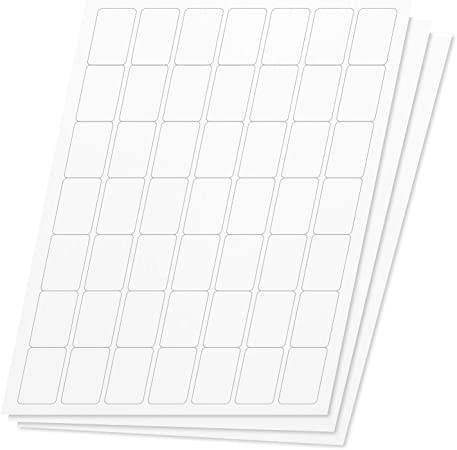 OfficeSmartLabels Rectangular 1 x 1-1/2 inch Labels for Laser Inkjet Printers, 1 x 1-1/2 inch, 49 Per Sheet, White, 2450 Labels, 50 Sheets
