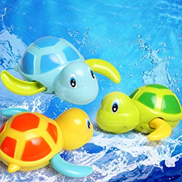 Bluelans Cute Cartoon Animal Tortoise Swim Wind Up Chain Clockwork Kid Bathing Toy for Kids Boys Girls Xmas Gifts Xmas Stocking Fillers Party Bag Gifts