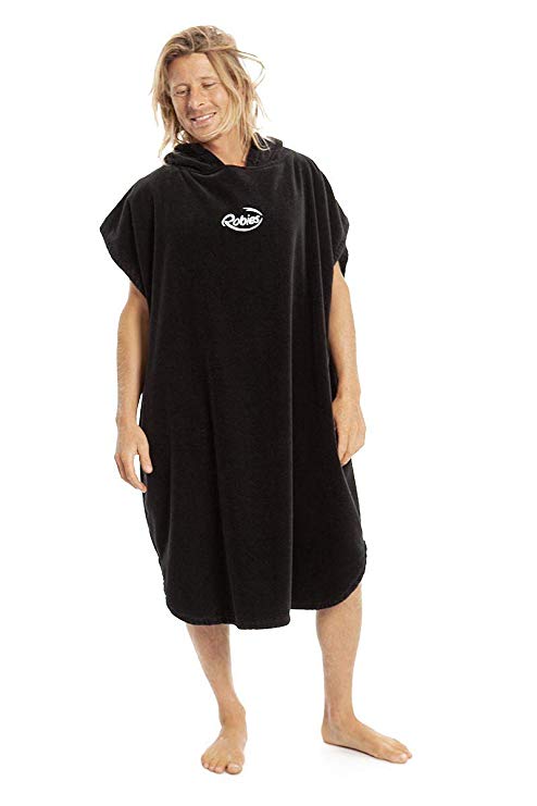 Robie Robes, Changing Robe, Surf Poncho, Beach Hooded Towel, Turkish Cotton Towelling. Adult Sizes Small, Medium, Extra Long Length.