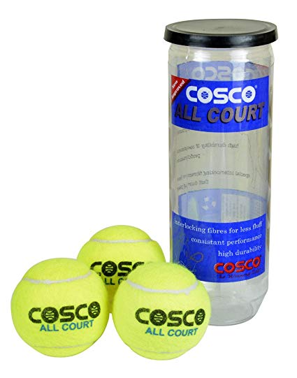 Cosco All Court Tennis Ball, Pack of 3