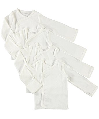 Carter's Unisex Baby Side Snap Long Sleeve Shirts No Scratch Flaps