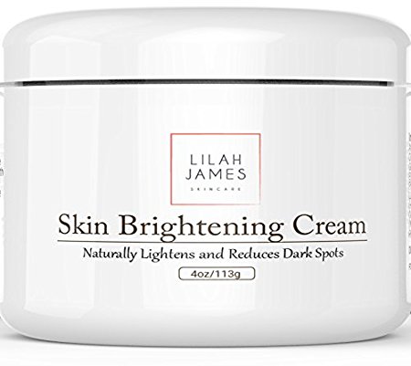 Lilah James Skin Brightening Cream 4oz- Naturally Helps To Even Skin Tone, Reduce Sun Damage And Fade Dark Spots With Alpha Arbutin