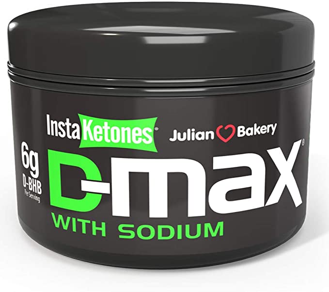 Julian Bakery InstaKetones D-MAX | 6g D-BHB |   Sodium | Once A Day | Exogenous Ketones | 15 Servings