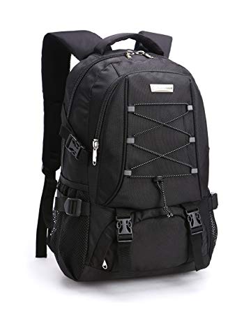 KOPD Computer Backpack Laptop Backpack Office Backpack School Backpack,Lightweight,Roomy,Soft,Durable fit 15.6 inch Laptop for Work,Travel,Trip and Camping(Black)