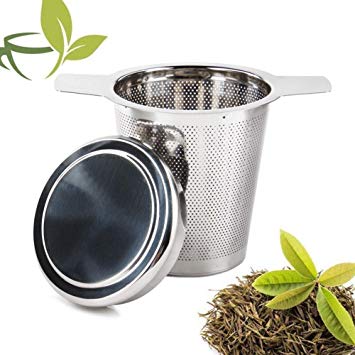 Tea infuser for Mugs Mesh Fits Standard Large Cup Teapot Stainless Steel Filter for Brewing Loose Tea Long Hand Tea Strainer