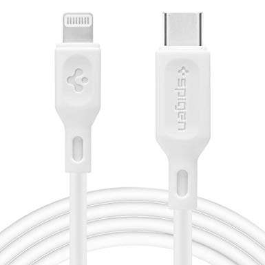 Spigen DuraSync USB C to Lightning Cable [3ft MFi Certified] [Supports Power Delivery] Works with iPhone 11, 11 Pro, 11 Pro Max, XR, XS, XS Max, X, 8, 8 Plus and iPad with Lightning Charger Port