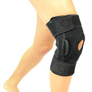 Vive Hinged Knee Brace - Adjustable Open Patella Support for Swollen ACL, Tendon, Ligament and Meniscus Injuries - Athletic Compression for Running and Arthritic Joint Problems