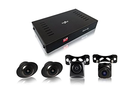 Gazer CKR4400 Universal 360 Degree Surround Bird Panoramic View System with 4 HD Cameras/Car DVR Function/Parking mode/16 GB Free Memory Card/Installation Kit