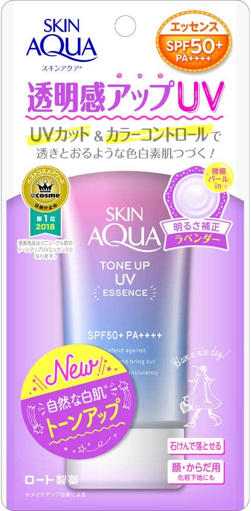 Rohto Skin Aqua Tone Up UV Essence SPF50  PA     80g