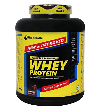 MuscleBlaze Whey Protein Rich Milk Chocolate , 2 kg / 4.4 lb