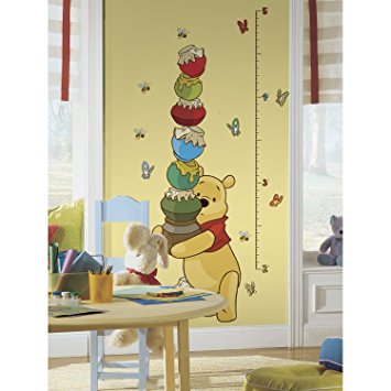 RoomMates RMK1501GC Pooh and Friends Peel and Stick Growth Chart