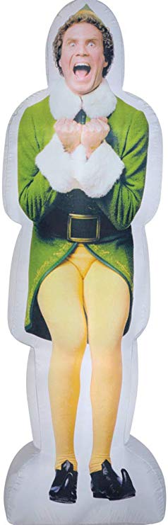Lighted Buddy the Elf Photorealistic Christmas Inflatable 6-ft x 1.9-ft