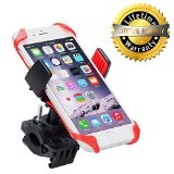 Bike MountLevin Universal Smartphone Bike Mount Holder with 360 dgree Rotate for iPhone 6s 6 5s 5c5Samsung Galaxy S5S4S3 Google Nexus 54 LG G3 HTC and GPS Device
