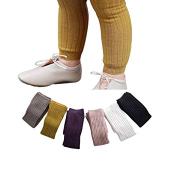 Baby Tights Leggings Pantyhose Kids Cable Knit Cotton Pants Stockings for Girls 6/5 Pack