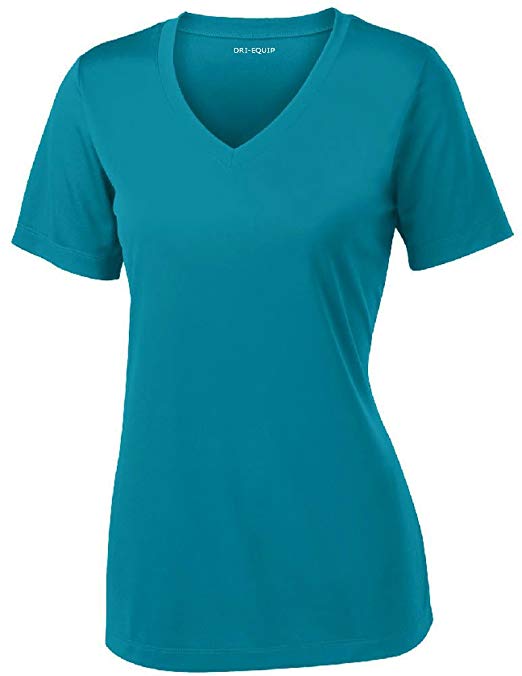 Women's Short Sleeve Moisture Wicking Athletic Shirts in Sizes XS-4XL