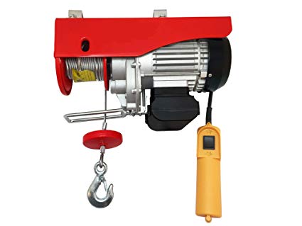 1320lb Overhead Electric Hoist Crane Lift Garage Winch W/remote 110v- Five Oceans