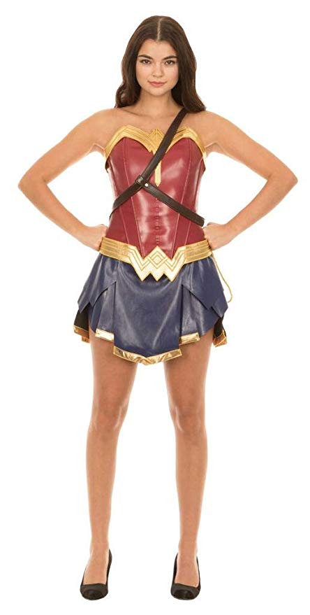 Dc Comics Wonder Woman Warrior Corset and Skirt Costume Set