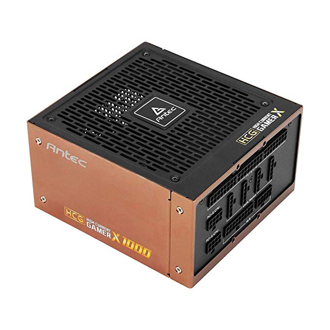 Antec HCG1000 Extreme Power Supply 1000 Watts 80 Plus Gold PSU with 135mm Silent FDB Fan, Full Modular, Japanese Capacitors, Active PFC, 10 Years Support, ATX12V 2.4