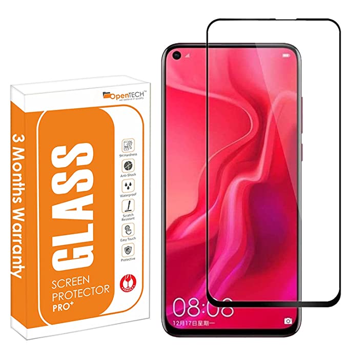 OpenTech® Tempered Glass Screen Protector Compatible for Samsung Galaxy M40 / Samsung Galaxy A60 Edge to Edge Coverage with Easy Installation kit