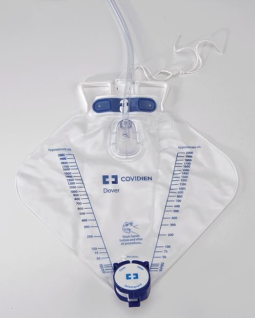 Curity Dover Anti-Reflux Drainage Bag 2,000 mL [Qty 1 (Single)]