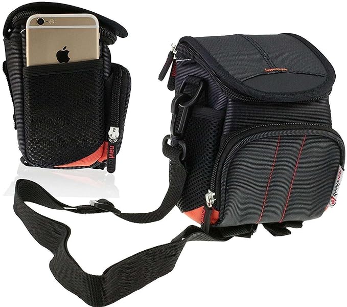 Navitech Black Camera Shoulder Bag Compatible with Sony DSC-HX99 Compact Digital 18.2 MP Camera