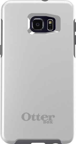 OtterBox SYMMETRY SERIES Case for Samsung Galaxy S6 EDGE  - Retail Packaging - GLACIER (WHITE/GUNMETAL GREY)
