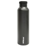 Lifeline 7506BK Matte Black Stainless Steel Vacuum Insulated Double Wall Bottle - 24 oz Capacity