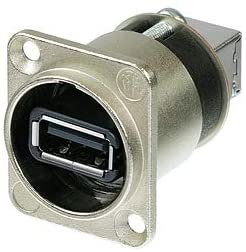 Neutrik NAUSB-W USB A to USB B Chassis Mounting Coupler