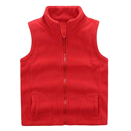 Motteecity Boys' Warm Zipper Fleece Vest