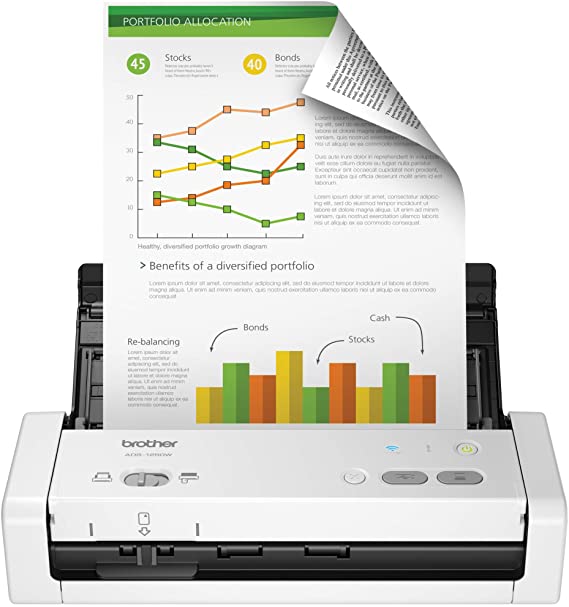 Brother ADS-1250W Wireless Compact Scanner