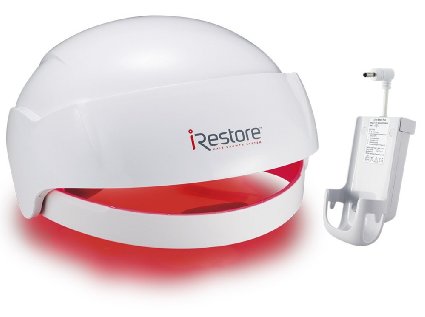 iRestore Laser Hair Growth System   Rechargeable Battery Pack - FDA-Cleared Hair Loss Product - Treats Thinning Hair for Men & Women - Hair Restoration Therapy Improves Hair Thickness, Volume, Density