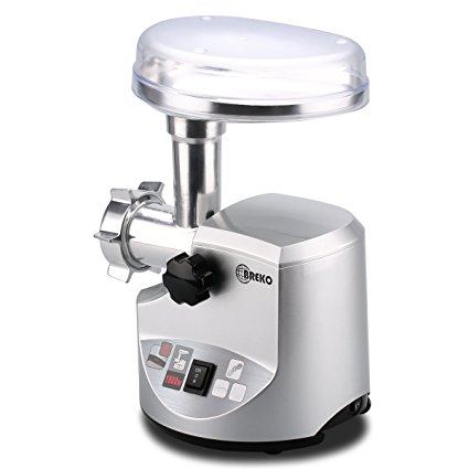 Obreko Multifunctional Electronic Meat Grinder Mincer with 1800W Stainless Steel Cutting Blade Home Kitchen Tool