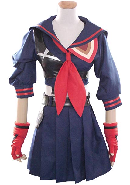 Holran Halloween Women's Costume Battlesuit Ryuko Matoi Dress Outfit Cosplay Costume