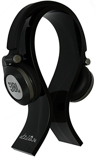 Atziloose Acrylic Headphone Stand For All Over The Ear Headsets - Black