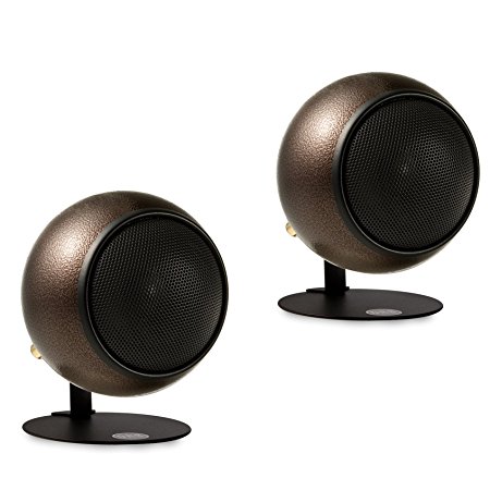Orb Audio Mod1 Round Stereo & TV Speakers - Hammered Earth