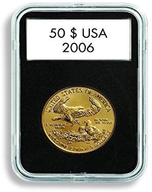 (5) Lighthouse Quickslab 32mm Coin Capsule Re-closable Slab for 1oz Gold Eagle Kangaroo Krugerrand by Lighthouse