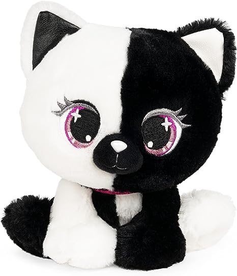 GUND P.Lushes Designer Fashion Pets Lady Luna Cat Premium Stuffed Animal Soft Plush, Black and White, 6â€