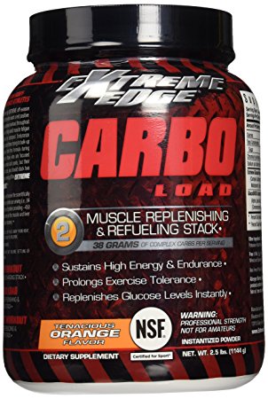 BlueBonnet Extreme Edge Carbo Load Powder, Tenacious Orange, 2.5 Pound