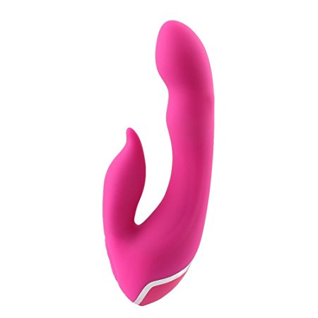 BigBanana Waterproof Vibrator 7 modes Passion flame Dual Motors Vibration G spot stimulation Adult Products Sex Toy -Discreet Packaging-Battery Operated (Pink4)