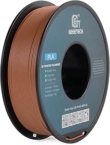 Geeetech Wood Filament 1.75 mm 3D Printer Filament,Rose Wood PLA Filament 1kg (2.2lbs) 1 Spool,Dimensional Accuracy  /- 0.03 mm,for Most 3D FDM Printer