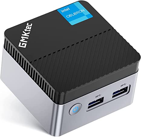 Mini PC Windows 11 Pro, GMKtec NucBox5 Intel 11th Celeron N5105 Mini Desktop Computer, 8GB RAM/128GB SSD, Quad-Core Micro Computer 4K, Support M.2 SATA, Wi-Fi6 and Bluetooth 5.2, Gigabit Ethernet HTPC