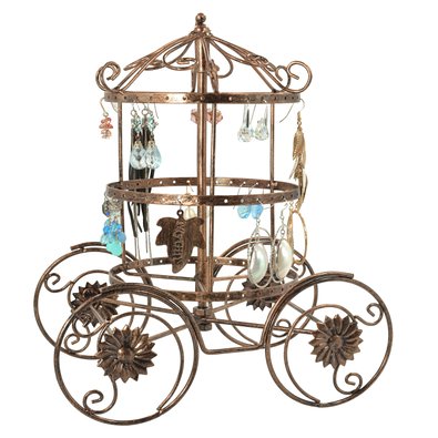 Cinderella Rotating Carriage Jewelry Storage / Earring Organizer / Bracelet Necklace Hanger Display Stand