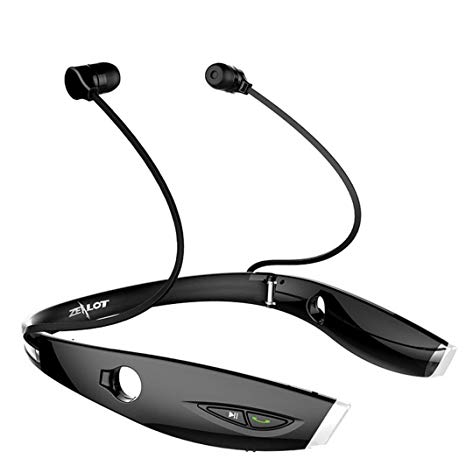 LLguz Sweatproof and waterproof Foldable lossless audio noise reduction Wireless Bluetooth Zealot H1 Stereo Neckband Bluetooth Headphone Sport Headphone