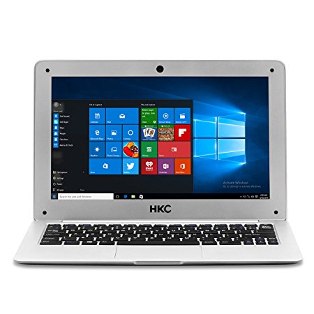 HKC NT11H-UK 11.6 inch IPS display Notebook, 2GB DRAM, 32GB eMMC Flash Storage, USB 3.0, (Intel Atom Quad Core, x5 Z8350 CPU, Burst Frenquency 1.92GHz, Intel, English Windows 10 Home, 64 bit), UK Keyboard, UK Power Adapter, Silver …