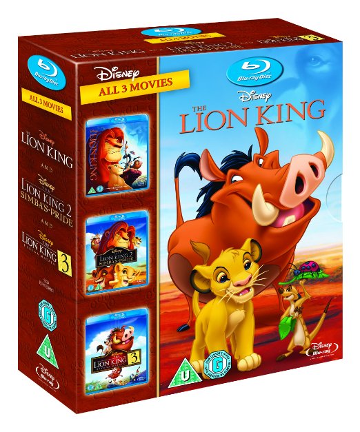 The Lion King Trilogy 1-3 [Blu-ray] 1 2 3 Box Set [UK Import]