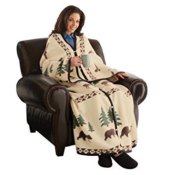 Collections Etc Northwoods Cuddle Wrap Blanket