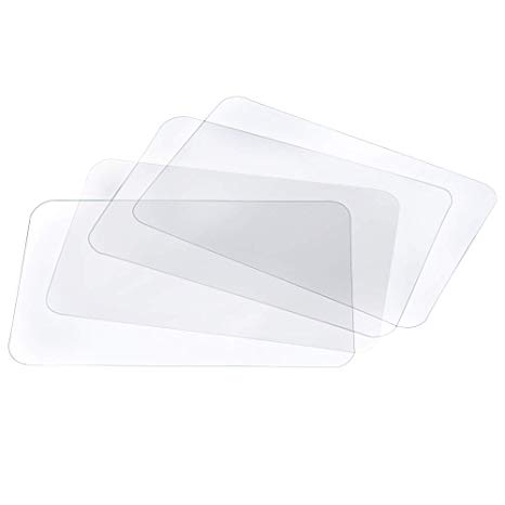 BESSEEK Translucent Placemat Washable Table Mats for Dining Table Heat Resistant Non-Slip Kitchen Table Mats Dining (4pcs)